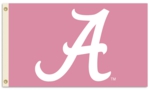 Alabama Crimson Tide 3' x 5' Pink Flag with Grommets