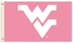 West Virginia Mountaineers 3' x 5' Pink Flag with Grommets