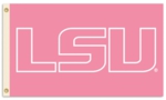 Louisiana State Tigers 3' x 5' Pink Flag with Grommets