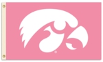 Iowa Hawkeyes 3' x 5' Pink Flag with Grommets
