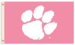 Clemson Tigers 3' x 5' Pink Flag with Grommets