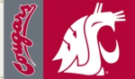 Washington State Cougars 3' x 5' Flag with Grommets