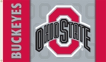 Ohio State Buckeyes 3' x 5' Flag with Grommets - Red Borders