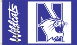 Northwestern Wildcats 3' x 5' Flag with Grommets