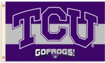 TCU - Texas Christian "Go Frogs" 3' x 5' Flag with Grommets