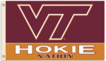 Virginia Tech "Hokie Nation" 3' x 5' Flag with Grommets
