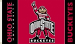 Ohio State Buckeyes 3' x 5' Flag with Grommets - Brutus