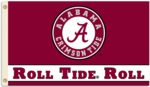 Alabama Crimson Tide 3' x 5' Flag - "Roll Tide Roll"