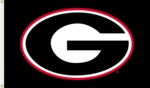 Georgia Bulldogs 3' x 5' Flag with Grommets - Black