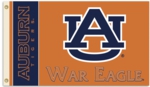 Auburn Tigers 3' x 5' Flag with Grommets - "War Eagle"