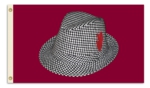 Alabama Crimson Tide 3' x 5' Flag - Bear Bryant Houndstooth Hat