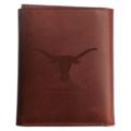 Texas Longhorns Brown All Leather Wallet