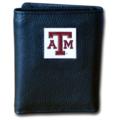 Texas A&M University Tri-fold Leather Wallet with Box