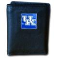 University of Kentucky Tri-fold Leather Wallet with Box