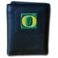 University of Oregon Tri-fold Leather Wallet with Tin