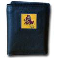 Arizona State Sun Devils Tri-fold Leather Wallet with Tin