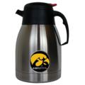 Iowa Hawkeyes Coffee Carafe with Metal Logo