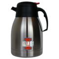 Illinois Fighting Illini Coffee Carafe with Metal Logo
