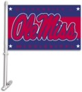 University of Mississippi - Ole Miss Car Flag & Wall Bracket
