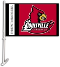 University of Louisville Cardinals Car Flag & Wall Bracket