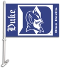 Duke Blue Devils Car Flag & Wall Bracket