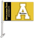 Appalachian State Mountaineers Car Flag & Wall Bracket - Yellow