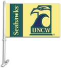 UNC Wilmington Seahawks Car Flag & Wall Bracket