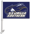 Georgia Southern Eagles Car Flag & Wall Bracket - Blue