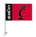 Cincinnati Bearcats Car Flag & Wall Bracket
