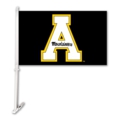 Appalachian State Mountaineers Car Flag & Wall Bracket - Black