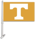 Tennessee Volunteers Car Flag & Wall Bracket - Large T