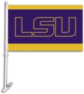 LSU - Louisiana State University Car Flag & Wall Bracket