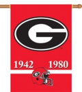Georgia Bulldogs 2-Sided 28" X 40" Champion Years Banner