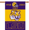 Louisiana State Tigers 2-Sided 28" X 40" Champion Years Banner