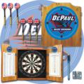 DePaul Blue Demons Dartboard & Cabinet