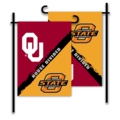 Oklahoma - Oklahoma State 2-Sided Garden Flag - House Divided
