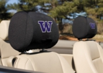 Washington Huskies Headrest Covers - Set Of 2