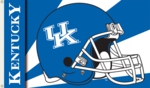 Kentucky Wildcats 3' x 5' Flag with Grommets - Helmet Design