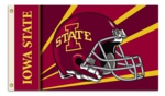 Iowa State Cyclones 3' x 5' Flag with Grommets - Helmet Design