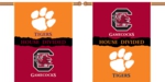 Clemson - South Carolina 2-Sided 28" X 40" House Divided Banner