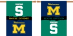 Michigan - Michigan State 2-Sided 28" X 40" House Divided Banner
