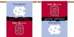 North Carolina - NC State 2-Sided 28" X 40" House Divided Banner