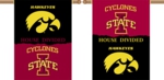Iowa - Iowa State 2-Sided 28" X 40" House Divided Banner