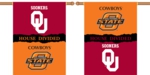 Oklahoma - Oklahoma State 2-Sided 28" X 40" House Divided Banner