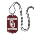 Oklahoma Sooners Dog Tag Necklace