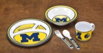 Michigan Wolverines Kids' 5 Piece Dish Set