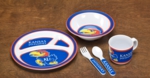 Kansas Jayhawks Kids' 5 Piece Dish Set