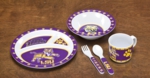 Louisiana State Tigers Kids' 5 Piece Dish Set