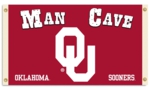 Oklahoma Sooners Man Cave 3' x 5' Flag with 4 Grommets