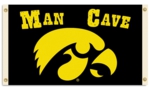 Iowa Hawkeyes Man Cave 3' x 5' Flag with 4 Grommets